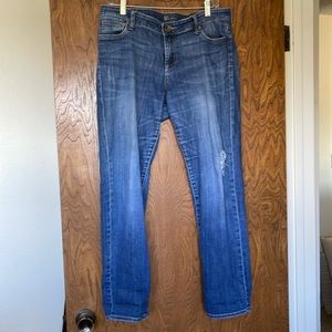 Distressed at the knee KUT jeans